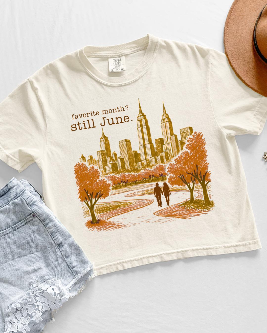 Still June boxy crop shirt | It's Different This Time Collection | Made in-house | Officially licensed by Joss Richard