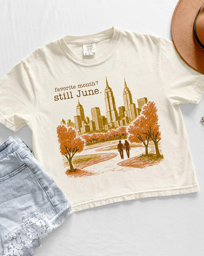 Still June boxy crop shirt | It's Different This Time Collection | Made in-house | Officially licensed by Joss Richard