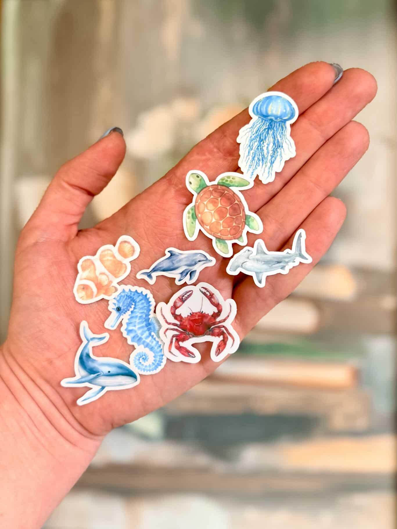 Drop in the Ocean E-Reader Insert + Filler Stickers Bundle | Made in-house