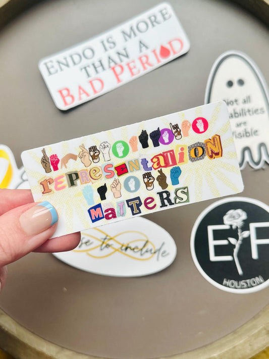 Representation Matters | ASL Alphabet Sticker