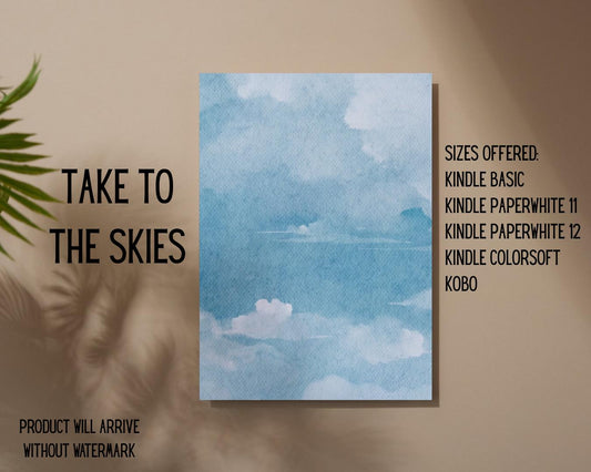 Take to the Skies E-Reader Insert + Filler Stickers Bundle | Made in-house