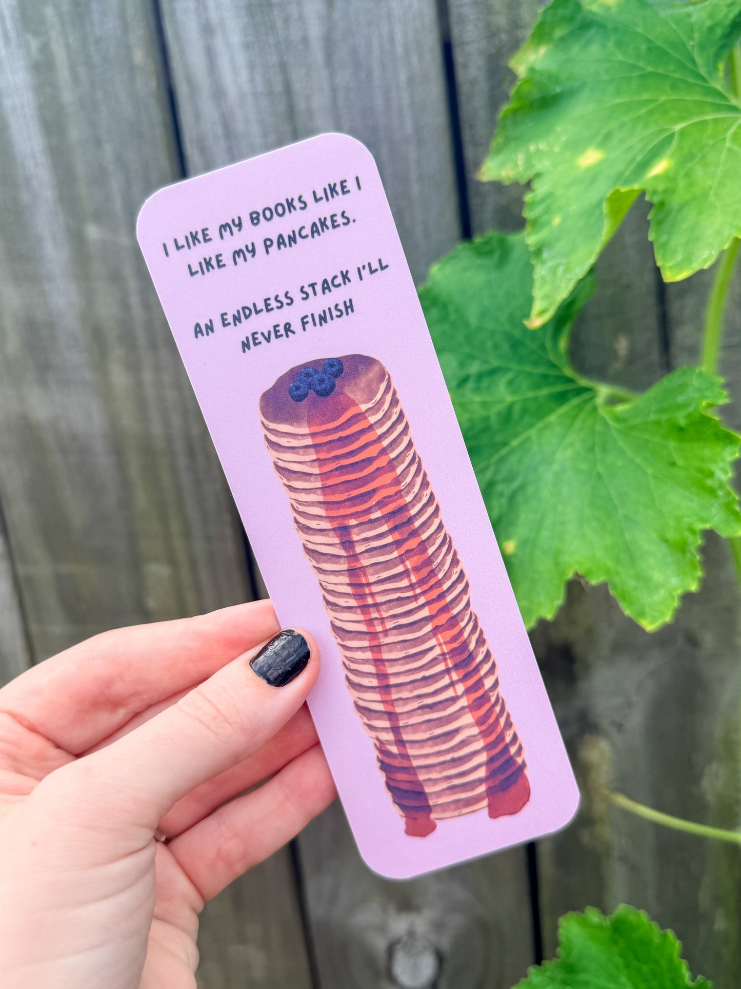 Pancake stack bookmark