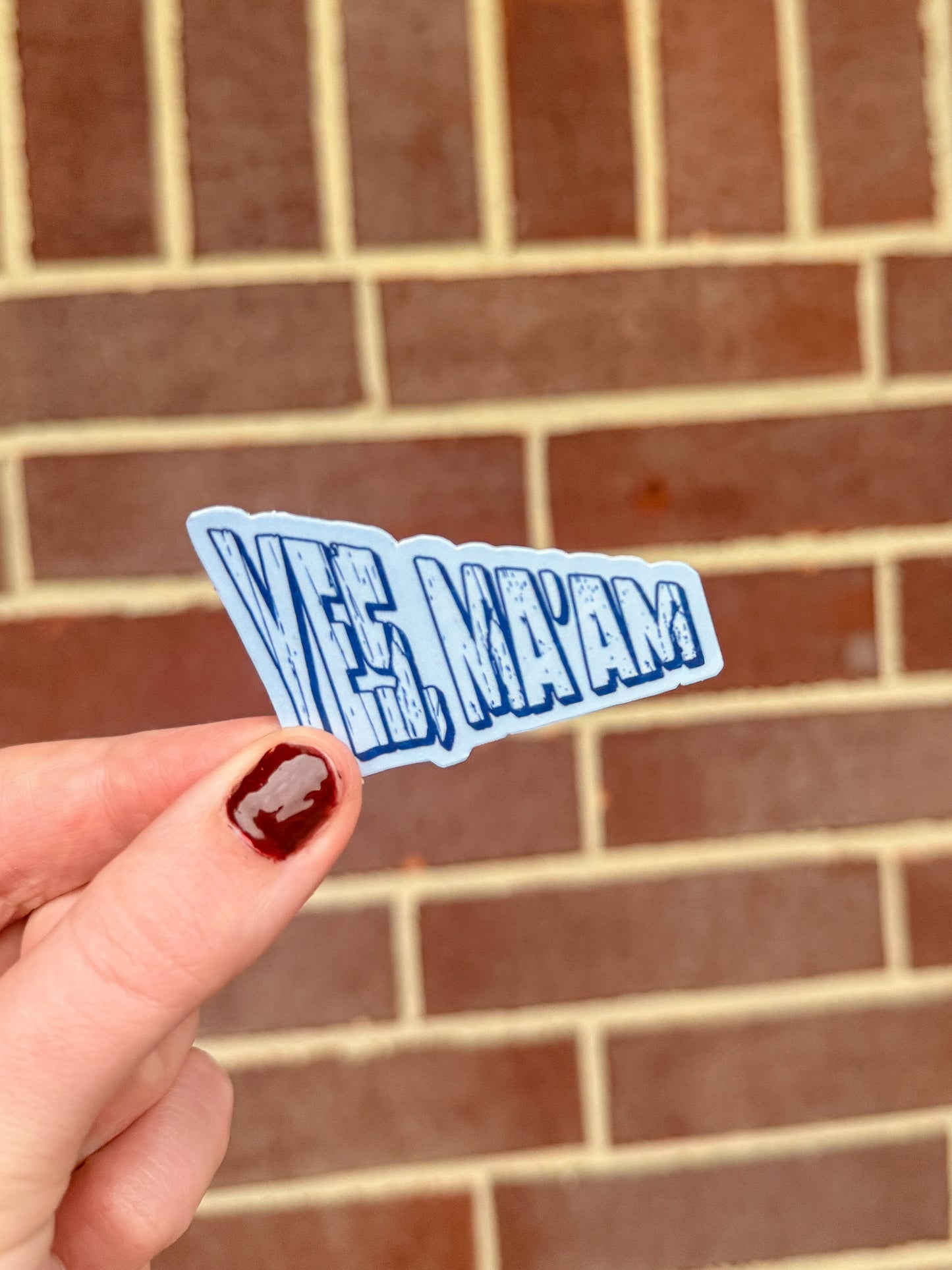 Yes Ma'am sticker | Officially Licensed by Heather Frances