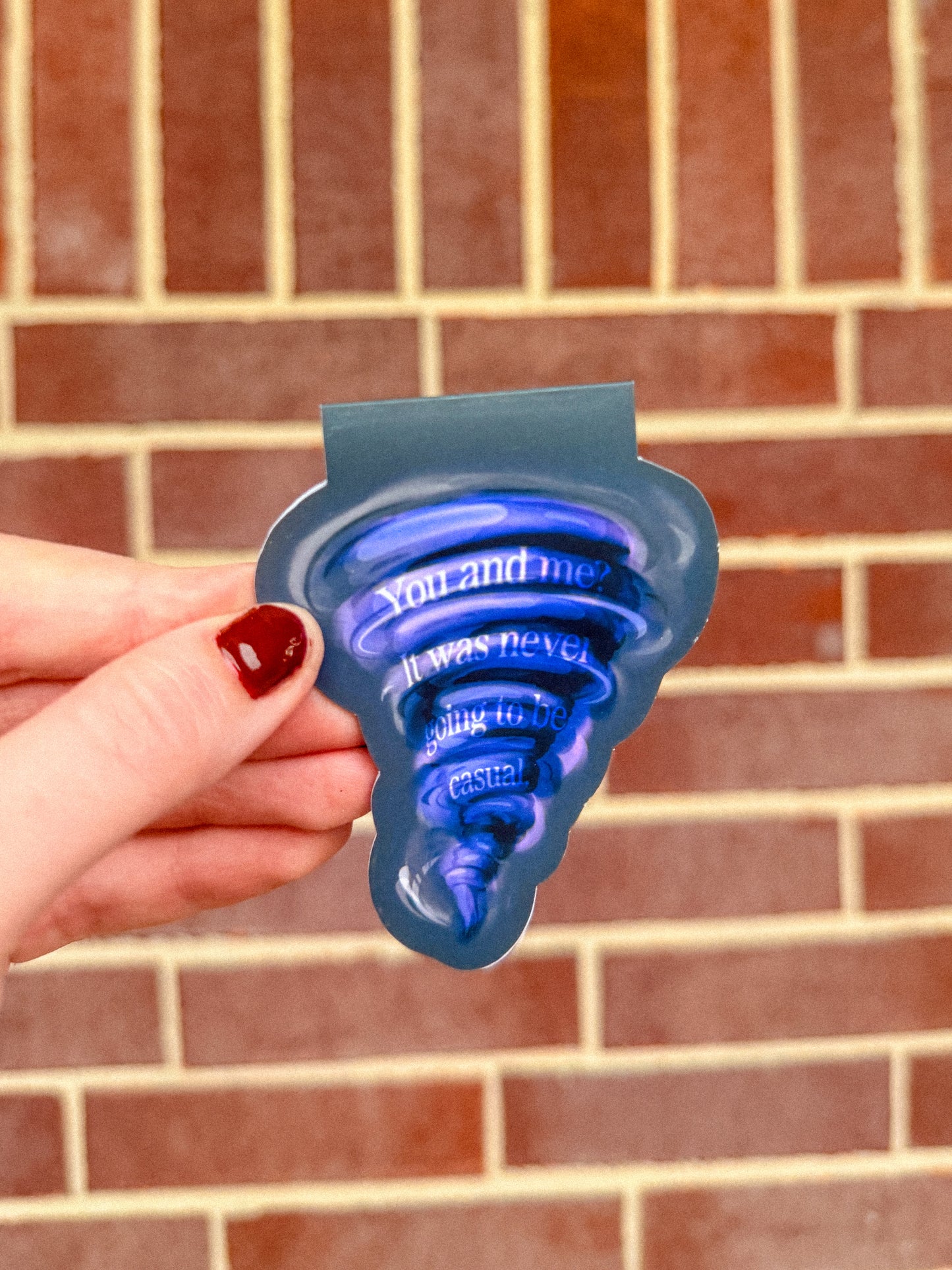 Never Going to be Casual Tornado Magnetic Bookmark | Officially Licensed by Heather Frances