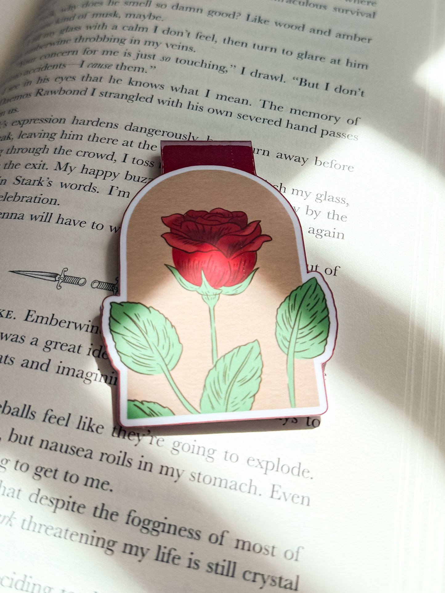 Summer Flowers Magnetic Bookmark