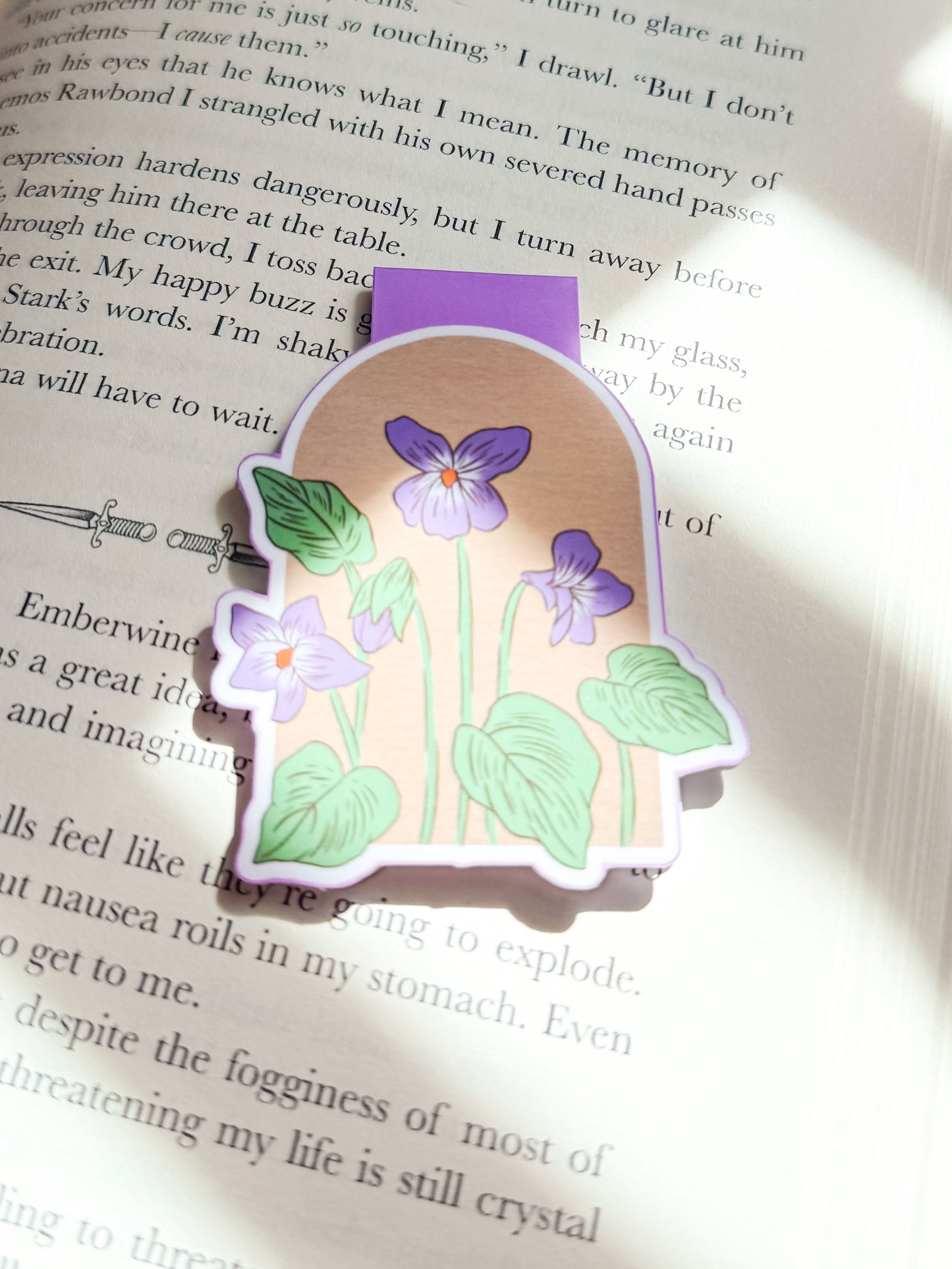 Summer Flowers Magnetic Bookmark