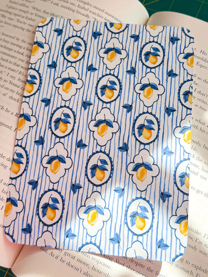 Summer Lemons E-Reader Insert