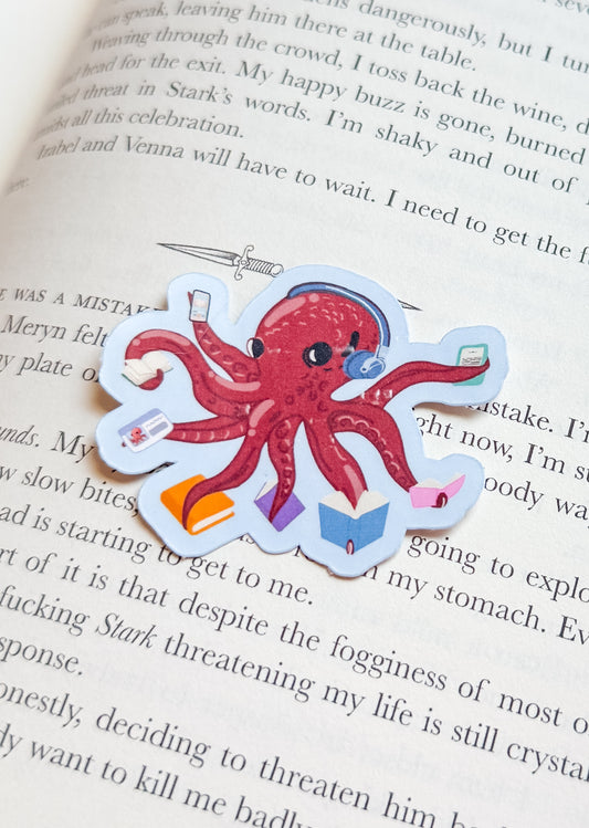 Octo-reads sticker | Made in-house