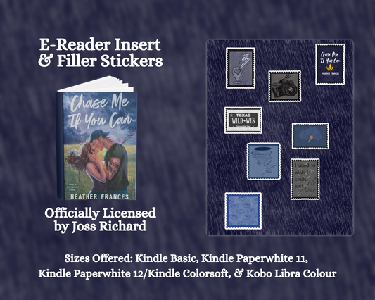 Chase Me If You Can E-Reader Insert + Filler Stickers Bundle | Officially licensed by Heather Frances