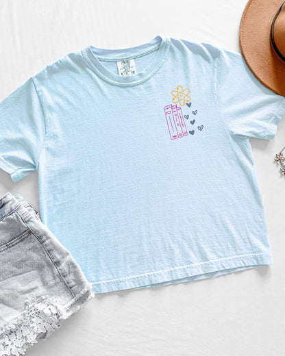 Love, Theoretically boxy crop shirt | Love, Theoretically by Ali Hazelwood | Made in-house | Officially licensed