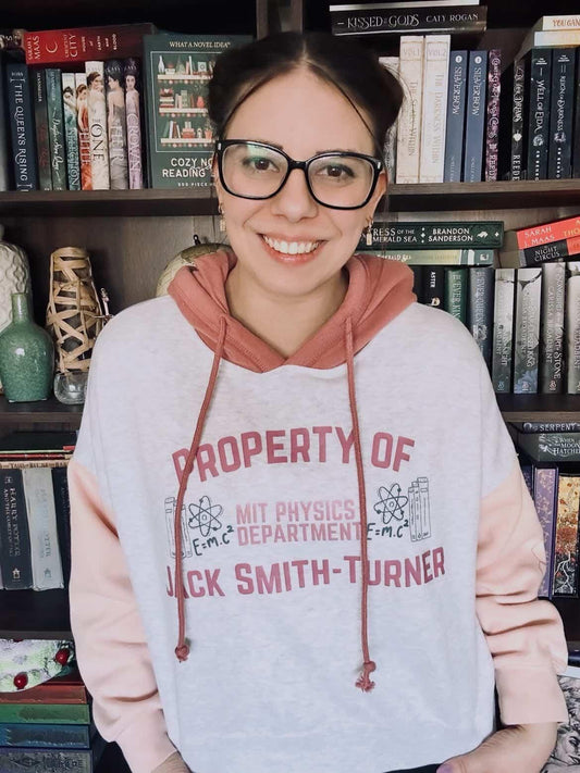 Property of Jack Smith-Turner colorblocked cropped hoodie | Love, Theoretically by Ali Hazelwood | Made in-house | Officially licensed