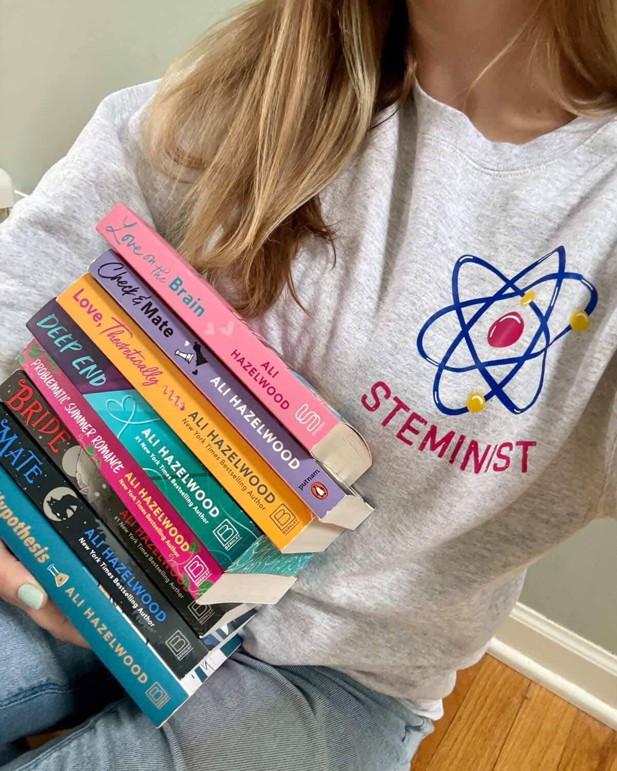 Steminist photon shirt | Love, Theoretically by Ali Hazelwood | Made in-house | Officially licensed