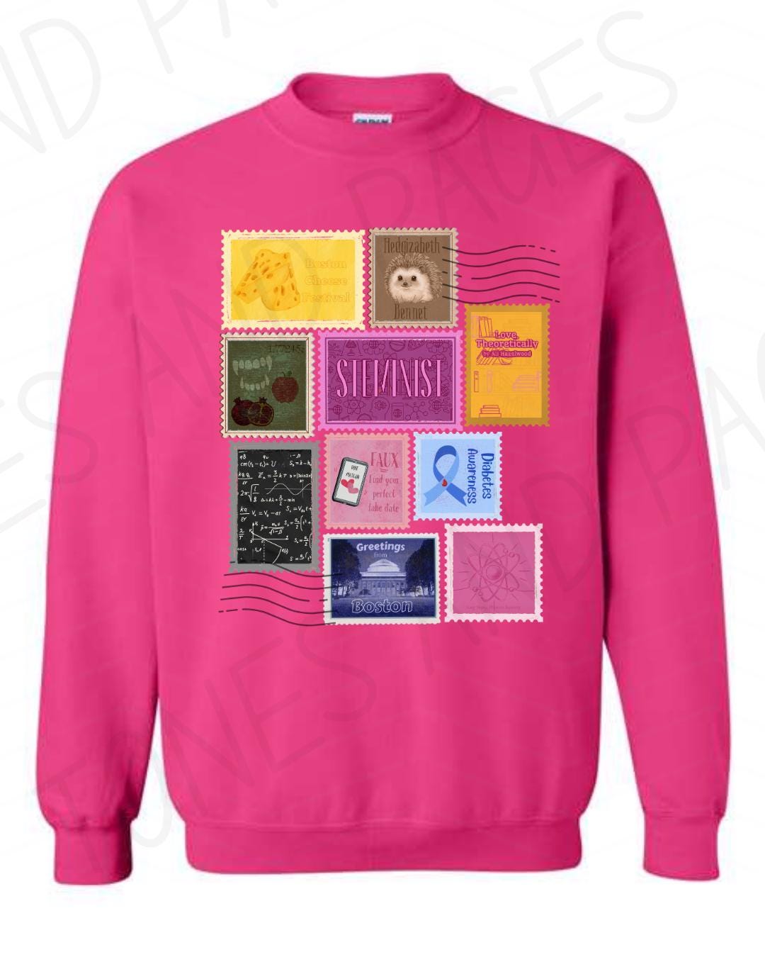 Love, Theoretically postage stamp shirt | Made in-house | Officially licensed by Ali Hazelwood