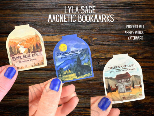 Lyla Sage Magnetic Bookmarks | Made in-house | Officially licensed