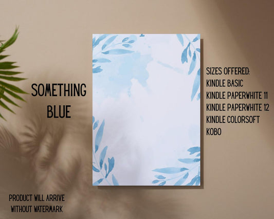 Something Blue E-Reader Insert | Made in-house