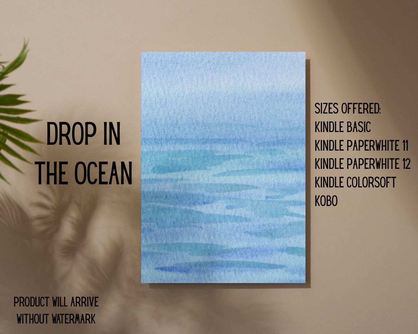 Drop in the Ocean E-Reader Insert + Filler Stickers Bundle | Made in-house