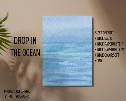 Drop in the Ocean E-Reader Insert + Filler Stickers Bundle | Made in-house