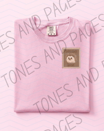 Hedgizaeth Bennet hedgehog shirt | Love, Theoretically by Ali Hazelwood | Made in-house | Officially licensed
