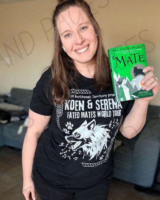 Koen and Serena World Tour shirt | Mate by Ali Hazelwood | Made in-house | Officially licensed