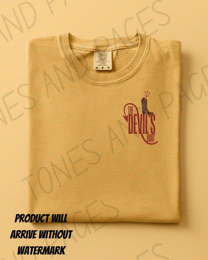 The Devil's Boot shirt | Rebel Blue Ranch | Made in-house | Officially licensed by Lyla Sage