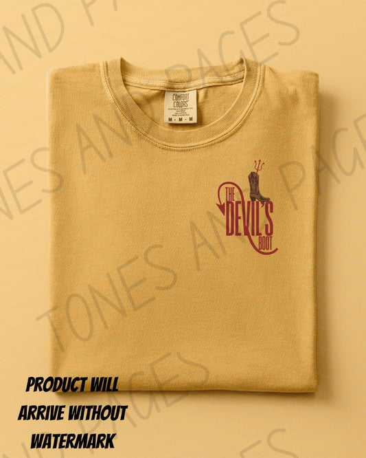 The Devil's Boot shirt | Rebel Blue Ranch | Made in-house | Officially licensed by Lyla Sage