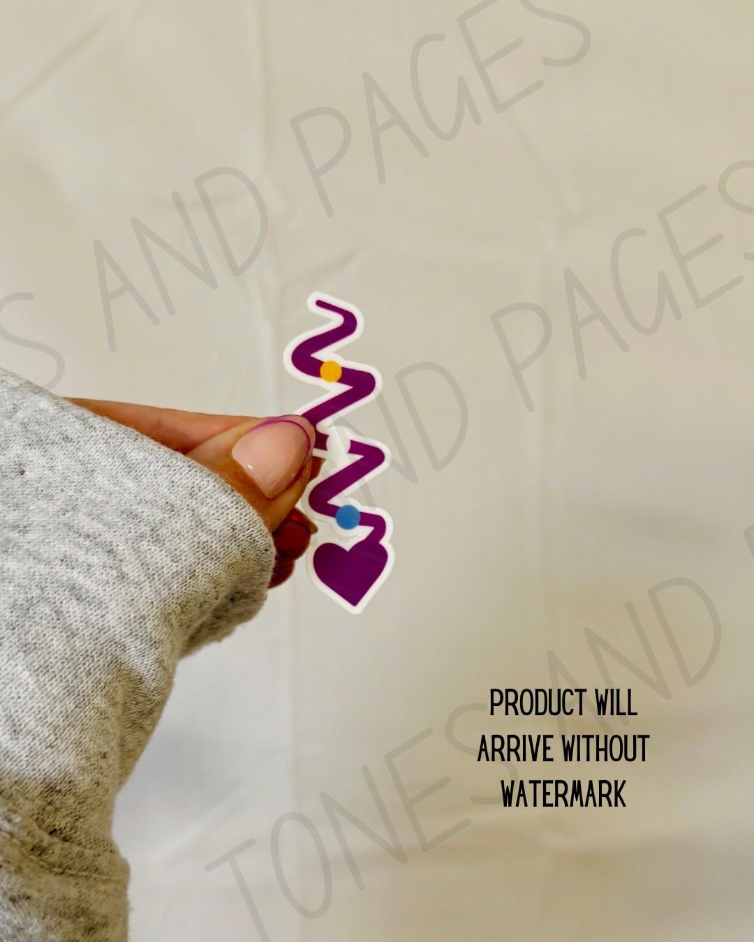 Heart DNA strand sticker | Love, Theoretically | Made in-house | Officially licensed by Ali Hazelwood