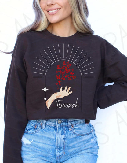 Tisaanah Crewneck | Daughter of No Worlds | War of Lost Hearts | Officially Licensed by Carissa Broadbent