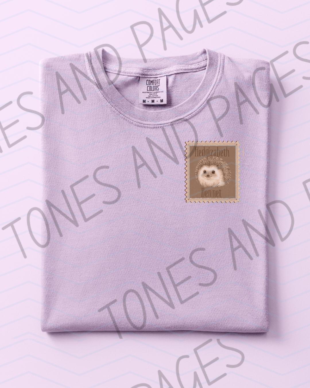 Hedgizaeth Bennet hedgehog shirt | Love, Theoretically by Ali Hazelwood | Made in-house | Officially licensed