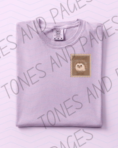 Hedgizaeth Bennet hedgehog shirt | Love, Theoretically by Ali Hazelwood | Made in-house | Officially licensed
