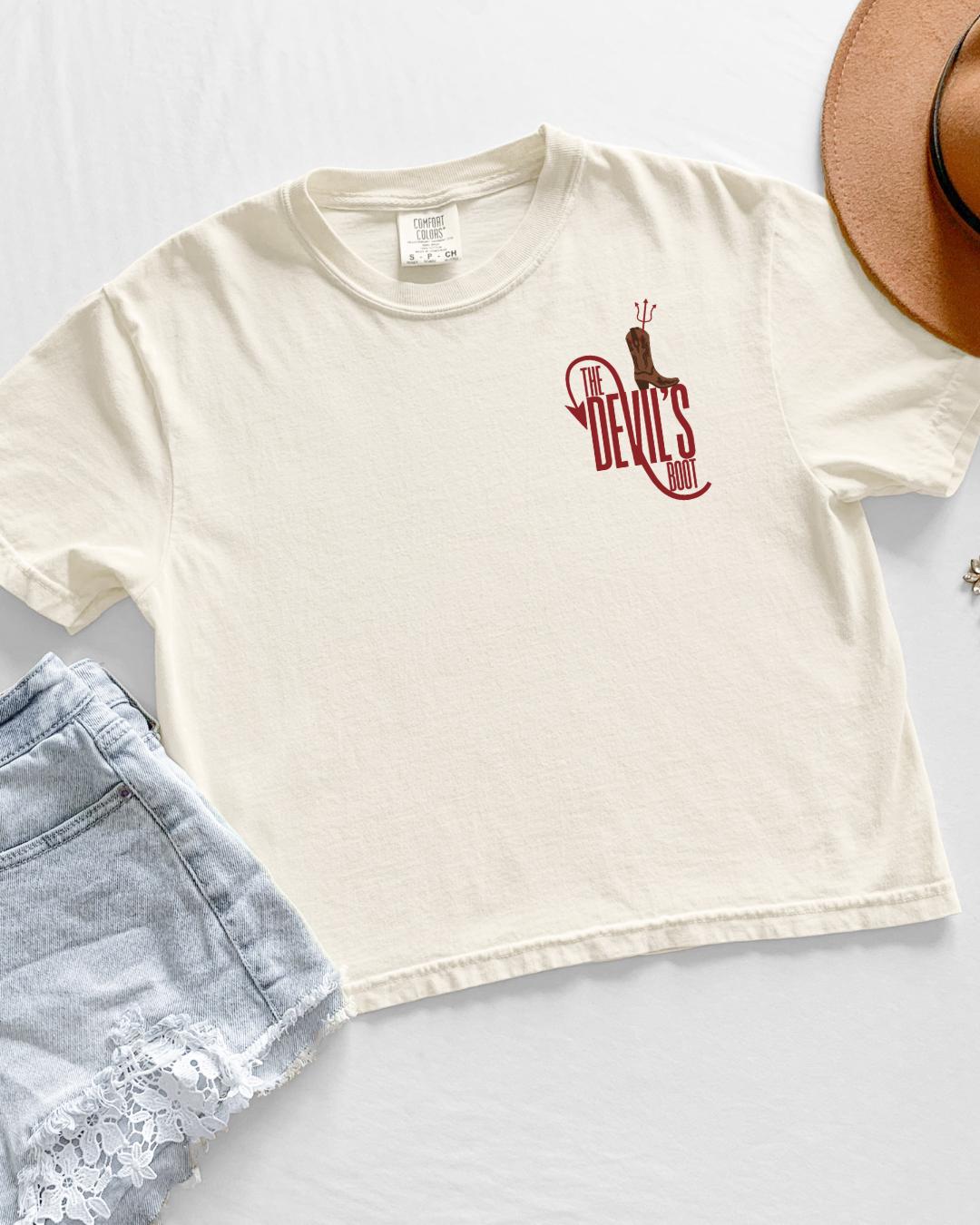 The Devil's Boot boxy crop shirt | Made in-house | Officially licensed by Lyla Sage
