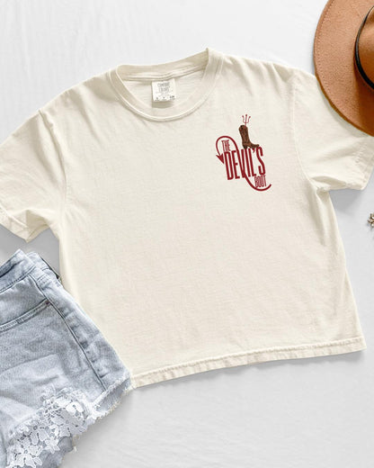 The Devil's Boot boxy crop shirt | Made in-house | Officially licensed by Lyla Sage