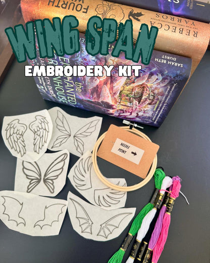 Wing Span Bookish Embroidery Kit