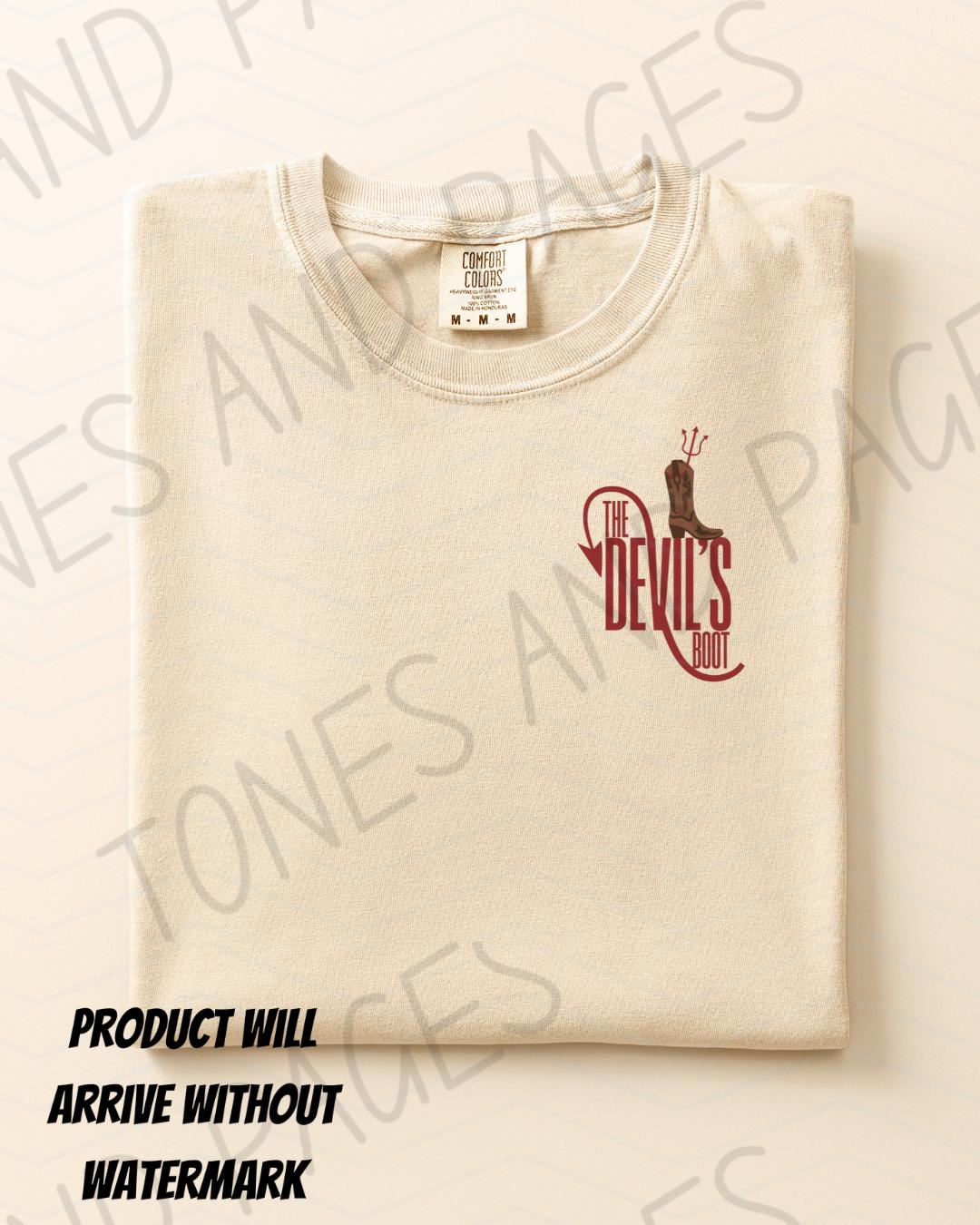 The Devil's Boot shirt | Rebel Blue Ranch | Made in-house | Officially licensed by Lyla Sage
