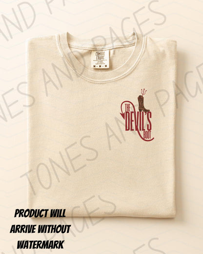 The Devil's Boot shirt | Rebel Blue Ranch | Made in-house | Officially licensed by Lyla Sage