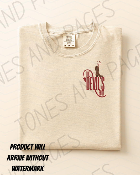 The Devil's Boot shirt | Rebel Blue Ranch | Made in-house | Officially licensed by Lyla Sage