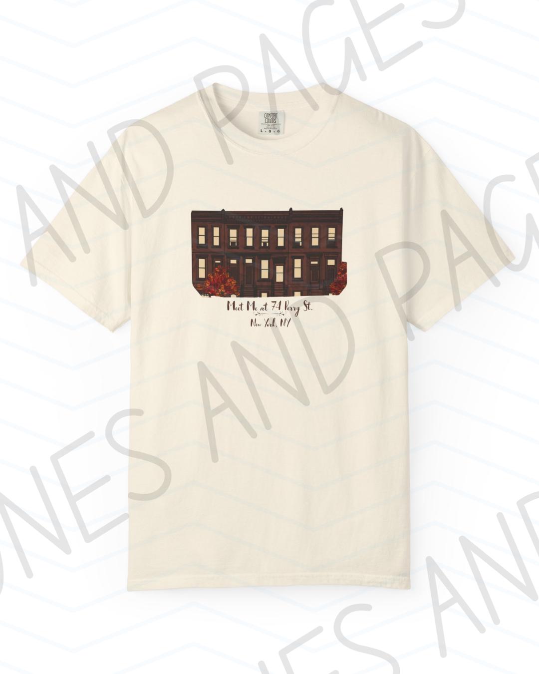 Meet Me at 74 Perry St. shirt | It's Different This Time Collection | Made in-house | Officially licensed by Joss Richard