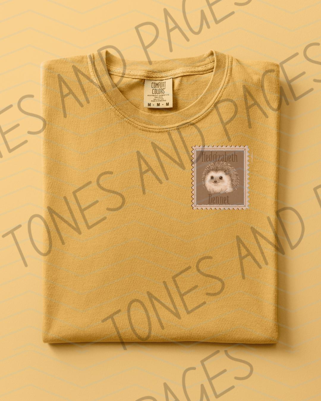 Hedgizaeth Bennet hedgehog shirt | Love, Theoretically by Ali Hazelwood | Made in-house | Officially licensed
