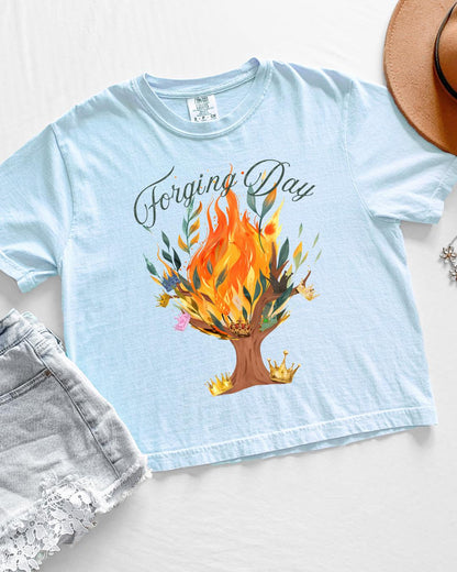 Forging Day boxy crop shirt | Made in-house | Officially licensed by Penn Cole