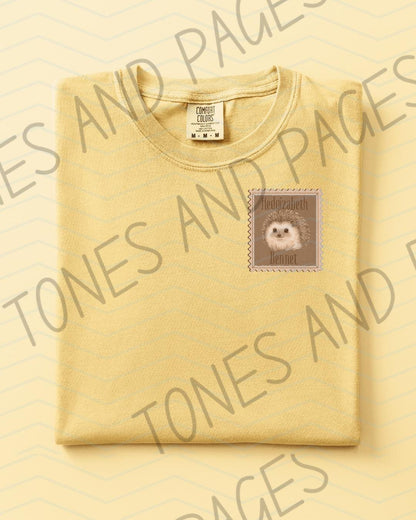 Hedgizaeth Bennet hedgehog shirt | Love, Theoretically by Ali Hazelwood | Made in-house | Officially licensed