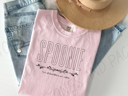 Spoonie shirt | Invisible Disabilities Collection | Made In-House