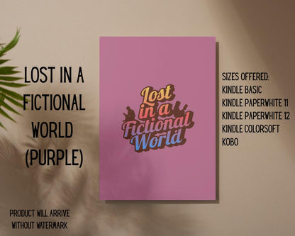 Lost in a Fictional World E-Reader Insert | Made in-house