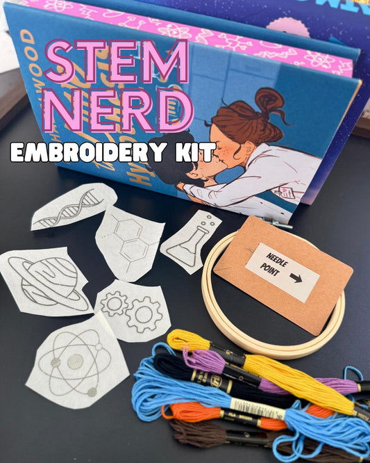 STEM Nerd Bookish Embroidery Kit