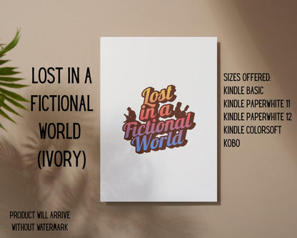 Lost in a Fictional World E-Reader Insert | Made in-house