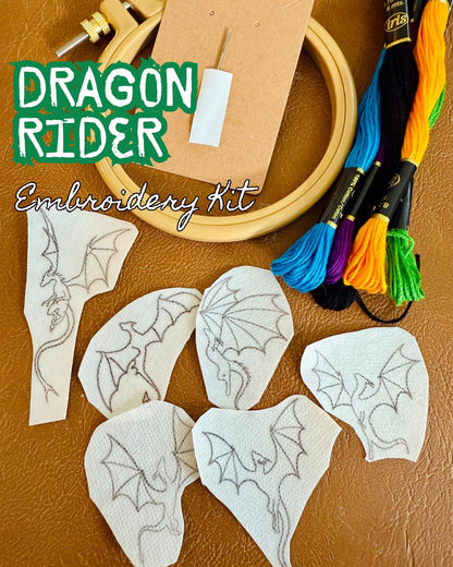 Dragon Rider Bookish Embroidery Kit