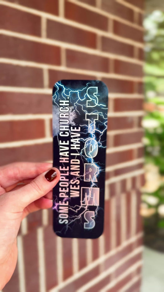 Wes and I have Storms Holographic Bookmark | Officially Licensed by Heather Frances